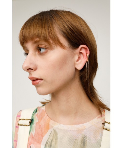 SLY（スライ）の「CHAIN MIX EAR CUFF SET イヤーカフ セット（イヤーカフ・レディース・ゴールド/シルバー・FREE）」の13枚目の写真