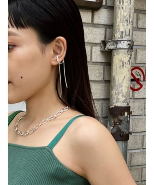 SLY（スライ）の「CHAIN MIX EAR CUFF SET イヤーカフ セット（イヤーカフ・レディース・ゴールド/シルバー・FREE）」の16枚目の写真