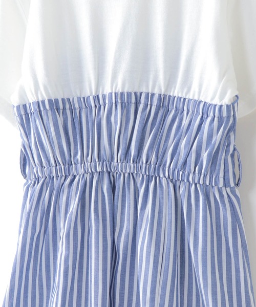 ikka（イッカ）の「【キッズ】マーメイドドッキングワンピース（100~160cm）（ワンピース・キッズ・ネイビー/ブルー・100/110/120/130/140/150/160）」の6枚目の写真