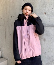 ブランド古着 レディースのマウンテンパーカー ピンク 桃色系 ミドル丈 古着通販 Zozoused