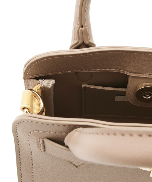 ROPE' PICNIC（ロペピクニック）の「バイカラーミニサイズトート＆ショルダーバッグ（ショルダーバッグ・レディース・ブラック/キナリ/ベージュ系その他・FREE）」の12枚目の写真