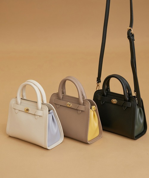 ROPE' PICNIC（ロペピクニック）の「バイカラーミニサイズトート＆ショルダーバッグ（ショルダーバッグ・レディース・ブラック/キナリ/ベージュ系その他・FREE）」の22枚目の写真