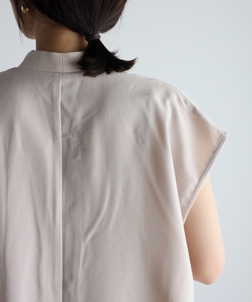 ap retro（アプレトロ）の「【_____m.weコラボ】ノーカラー多ボタンベスト＋マーメイドキャミワンピース（ワンピース・レディース・ブラック/ダークグリーン/アイボリー・FREE）」の9枚目の写真