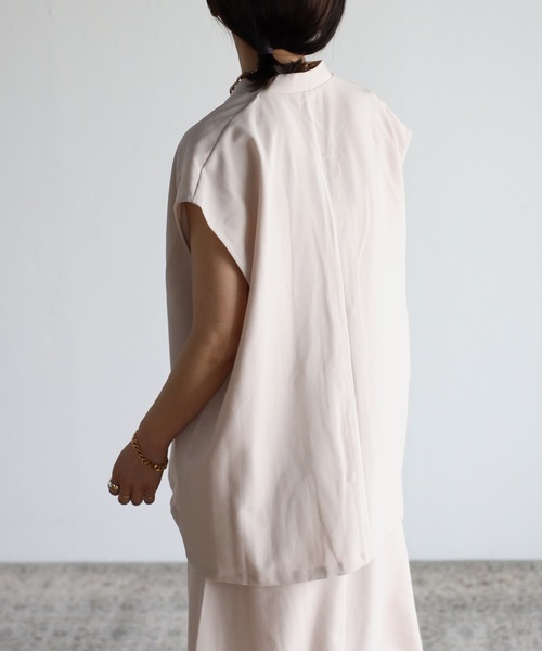 ap retro（アプレトロ）の「【_____m.weコラボ】ノーカラー多ボタンベスト＋マーメイドキャミワンピース（ワンピース・レディース・ブラック/ダークグリーン/アイボリー・FREE）」の15枚目の写真