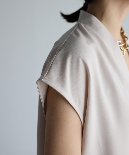 ap retro（アプレトロ）の「【_____m.weコラボ】ノーカラー多ボタンベスト＋マーメイドキャミワンピース（ワンピース・レディース・ブラック/ダークグリーン/アイボリー・FREE）」の10枚目の写真