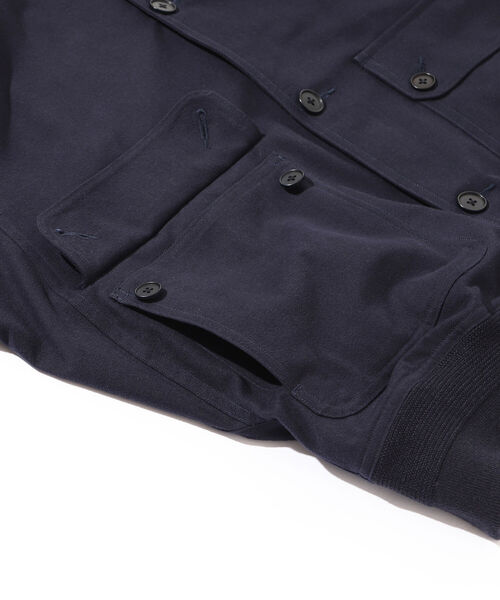 HAVERSACK(ハバーザック)の「HAVERSACK × fennica / 別注 Stand Collar Blouson スタンドカラーブルゾン(ブルゾン・メンズ・ネイビー/カーキ・MEDIUM/LARGE)」の13枚目の写真