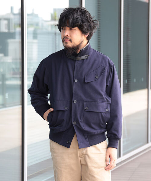 HAVERSACK(ハバーザック)の「HAVERSACK × fennica / 別注 Stand Collar Blouson スタンドカラーブルゾン(ブルゾン・メンズ・ネイビー/カーキ・MEDIUM/LARGE)」の14枚目の写真