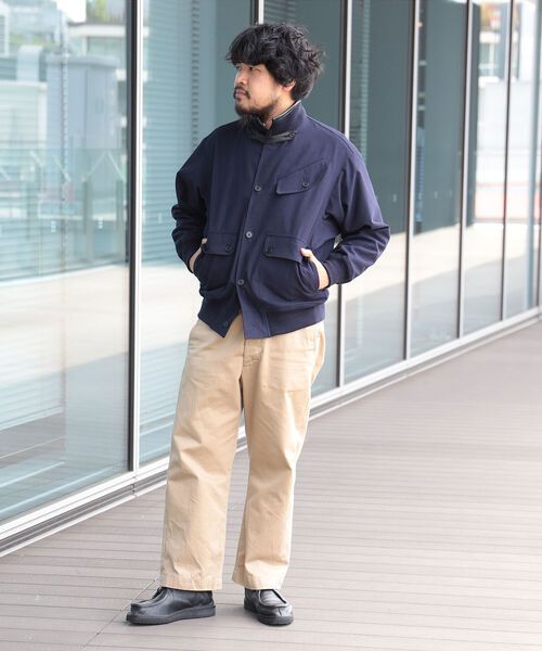 HAVERSACK(ハバーザック)の「HAVERSACK × fennica / 別注 Stand Collar Blouson スタンドカラーブルゾン(ブルゾン・メンズ・ネイビー/カーキ・MEDIUM/LARGE)」の10枚目の写真