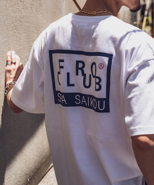 417 EDIFICE(フォーワンセブンエディフィス)の「【FROCLUB / フロ クラブ】別注 プリントTシャツ(Tシャツ/カットソー・メンズ・ホワイト/ホワイト×ホワイト/ホワイト系その他/ダークブルー/コバルトブルー/ネイビー・MEDIUM/LARGE)」の2枚目の写真