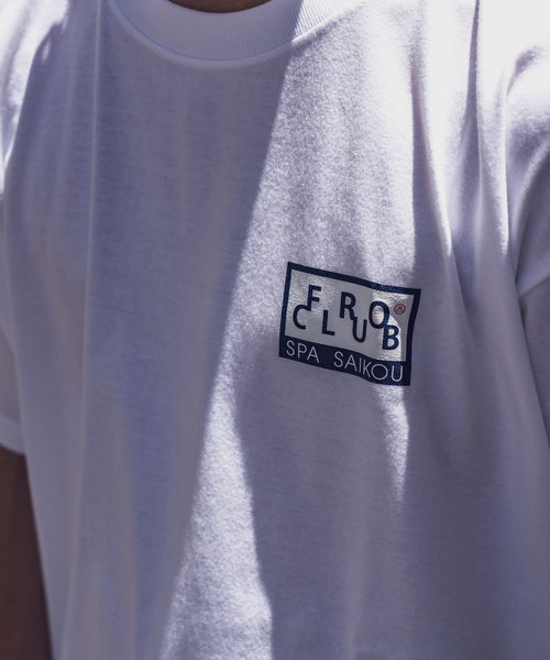 417 EDIFICE(フォーワンセブンエディフィス)の「【FROCLUB / フロ クラブ】別注 プリントTシャツ(Tシャツ/カットソー・メンズ・ホワイト/ホワイト×ホワイト/ホワイト系その他/ダークブルー/コバルトブルー/ネイビー・MEDIUM/LARGE)」の7枚目の写真