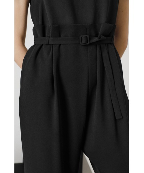 RIM.ARK(リムアーク)の「Square point long all in one(つなぎ/オールインワン・レディース・ブラック/ベージュ・38/36)」の7枚目の写真