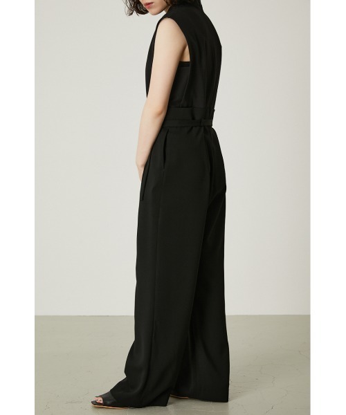 RIM.ARK(リムアーク)の「Square point long all in one(つなぎ/オールインワン・レディース・ブラック/ベージュ・38/36)」の10枚目の写真