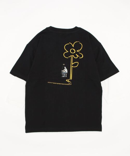 Right-on(ライトオン)の「【BRANDALISED】レイヤードロンT(アンサンブル・メンズ・ベージュ/パープル/ブラック・M/L/XL)」の4枚目の写真