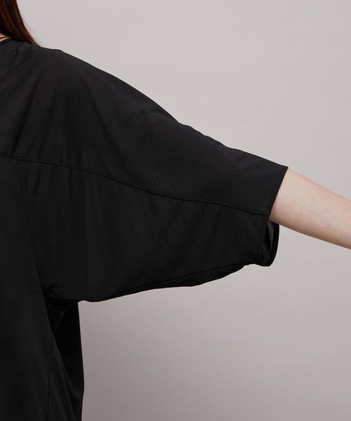 ROPE'（ロペ）の「バックギャザーカットソーブラウス（シャツ/ブラウス・レディース・ブラック/クリーム・38）」の15枚目の写真