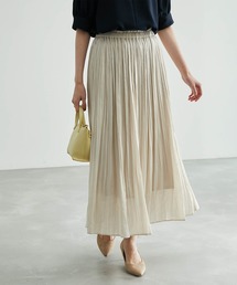 ROPE' PICNIC | 着丈が選べる/再生ポリエステルシアーナチュラル楊柳プリーツスカート(スカート)