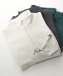 FILA（フィラ）の「FILA（フィラ）ワンポイントブランドロゴ刺繍ハーフジップスウェットプルオーバー（スウェット）」
