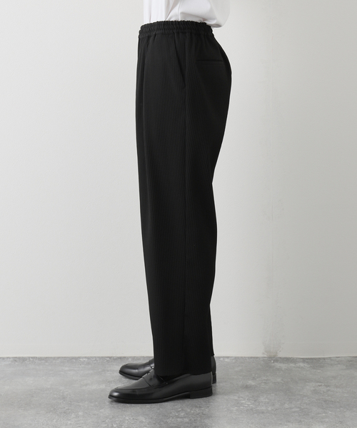 EDIFICE LA BOUCLE（エディフィスラブークル）の「【LA BOUCLE / ラブークル】1タックイージーコードストライプ（その他パンツ・メンズ・ブラック/ブラウン・2/1/3）」の9枚目の写真