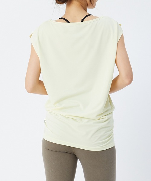 Julier Yoga and Relax(ジュリエヨガアンドリラックス)の「Julier Ecocoベア天竺チュニック(チュニック・レディース・キャメル/ネイビー/ホワイト/イエロー・1/0)」の8枚目の写真