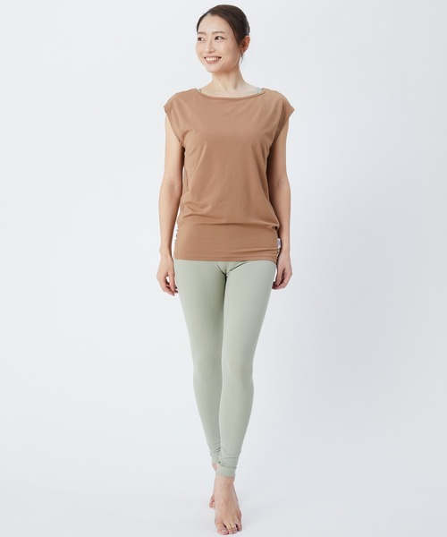 Julier Yoga and Relax(ジュリエヨガアンドリラックス)の「Julier Ecocoベア天竺チュニック(チュニック・レディース・キャメル/ネイビー/ホワイト/イエロー・1/0)」の10枚目の写真
