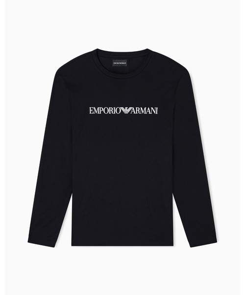 EMPORIO ARMANI（エンポリオアルマーニ）の「【エンポリオ アルマーニ】トップス ピマジャージー プリントロゴ（Tシャツ/カットソー・メンズ・ホワイト/ブラック/ブラック系その他/ホワイト系その他・SMALL/MEDIUM/LARGE/X-LARGE/X-SMALL/XX-LARGE）」の14枚目の写真