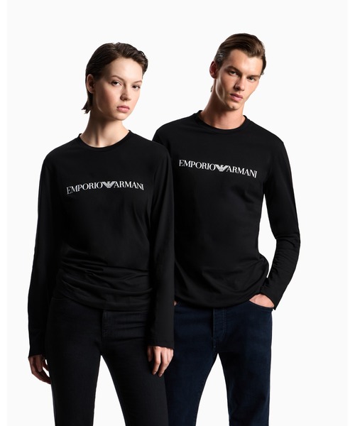 EMPORIO ARMANI(エンポリオアルマーニ)の「【エンポリオ アルマーニ】トップス ピマジャージー プリントロゴ(Tシャツ/カットソー・メンズ・ホワイト/ブラック/ブラック系その他/ホワイト系その他・SMALL/MEDIUM/LARGE/X-LARGE/X-SMALL/XX-LARGE)」の17枚目の写真