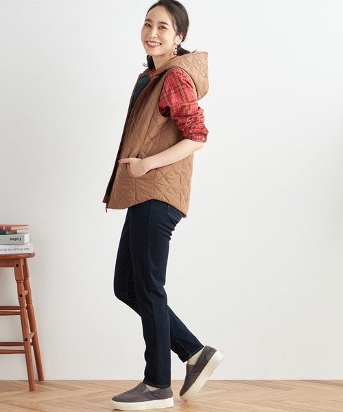 DECOY SINCE 1981(デコイシンスイチキュウハチイチ)の「ストレッチデニムパンツ(デニムパンツ・レディース・ネイビー・70/64/67/61)」の18枚目の写真