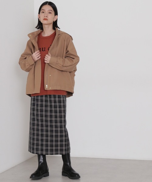 NATURAL BEAUTY BASIC(ナチュラルビューティーベーシック)の「ドルマンマウンテンパーカー(マウンテンパーカー・レディース・ベージュ/ネイビー/カーキ・SMALL/MEDIUM)」の7枚目の写真