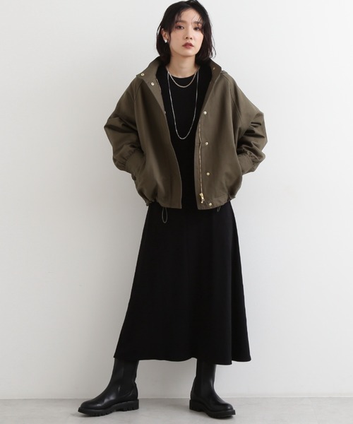 NATURAL BEAUTY BASIC(ナチュラルビューティーベーシック)の「ドルマンマウンテンパーカー(マウンテンパーカー・レディース・ベージュ/ネイビー/カーキ・SMALL/MEDIUM)」の14枚目の写真