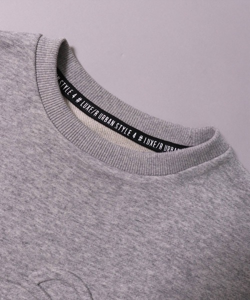 LUXE/R(ラグジュ)の「(RM)【ユニセックス】【LUXE/R】くまさん 同色 エンボス加工 スウェット プルオーバー(スウェット・メンズ・グレー/ブラック/ホワイト・LARGE/MEDIUM)」の20枚目の写真