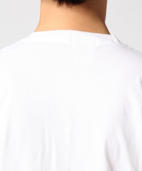RAGEBLUE（レイジブルー）の「【BACK HEAD/バックヘッド】ポケット付きプリントTシャツ/562630（Tシャツ/カットソー・メンズ・ホワイト/ネイビー・MEDIUM/LARGE）」の9枚目の写真