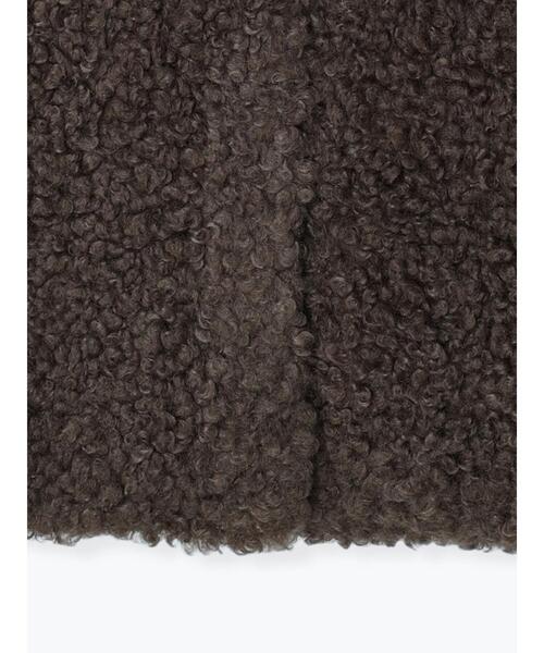 Lugnoncure（ルノンキュール）の「ボアベスト（ベスト・レディース・ブラウン/キャメル/オフホワイト・ﾌﾘ-）」の19枚目の写真