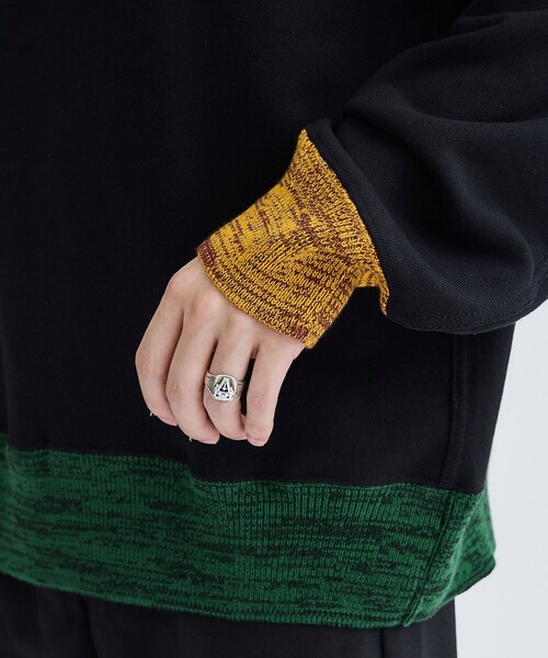 TOGA VIRILIS（トーガ ビリリース）の「Knit rib sweatshirt SP（スウェット・メンズ・ブラック/ホワイト・46/48）」の20枚目の写真