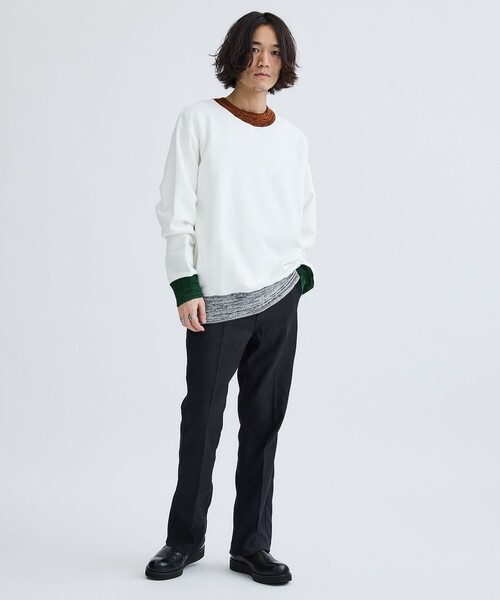 TOGA VIRILIS（トーガ ビリリース）の「Knit rib sweatshirt SP（スウェット・メンズ・ブラック/ホワイト・46/48）」の15枚目の写真