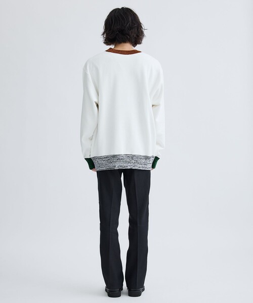 TOGA VIRILIS（トーガ ビリリース）の「Knit rib sweatshirt SP（スウェット・メンズ・ブラック/ホワイト・46/48）」の13枚目の写真