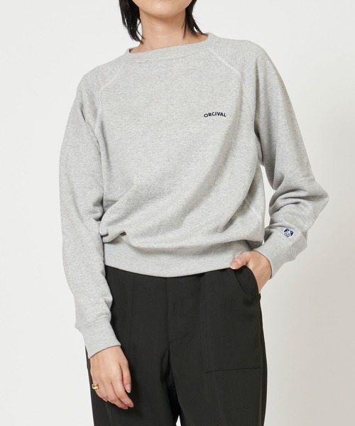 ORCIVAL(オーシバル)の「MINI FRENCH TERRY BOAT NECK(スウェット・レディース・ブラック/グレー系その他/ホワイト系その他/グリーン/ダークネイビー/オレンジ/ダークグレー・1/2)」の5枚目の写真