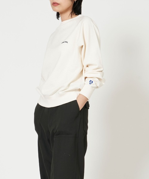 ORCIVAL(オーシバル)の「MINI FRENCH TERRY BOAT NECK(スウェット・レディース・ブラック/グレー系その他/ホワイト系その他/グリーン/ダークネイビー/オレンジ/ダークグレー・1/2)」の11枚目の写真