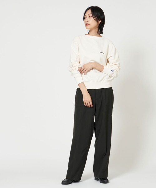 ORCIVAL(オーシバル)の「MINI FRENCH TERRY BOAT NECK(スウェット・レディース・ブラック/グレー系その他/ホワイト系その他/グリーン/ダークネイビー/オレンジ/ダークグレー・1/2)」の14枚目の写真