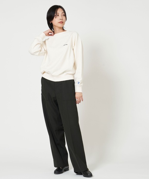 ORCIVAL(オーシバル)の「MINI FRENCH TERRY BOAT NECK(スウェット・レディース・ブラック/グレー系その他/ホワイト系その他/グリーン/ダークネイビー/オレンジ/ダークグレー・1/2)」の15枚目の写真