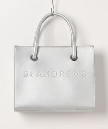 新品 ★ St ANDREWS カートバッグ トート 鞄 ホワイト 正規品 St ANDREWS セントアンドリュース ロゴカートバッグ (0424981852