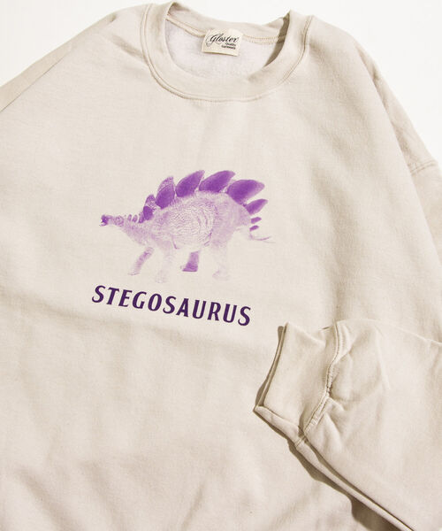 GLOSTER(グロスター)の「【GLOSTER/グロスター】ジュラシック クルーネックスウェット 裏起毛 プルオーバー プリント(スウェット・メンズ・ベージュ/グレー/オフホワイト・M/L)」の8枚目の写真