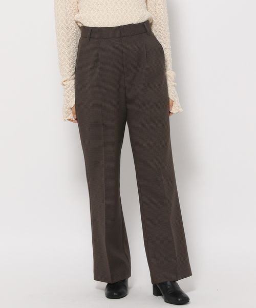mysty woman（ミスティウーマン）の「無地チェックロングパンツ 126461（デニムパンツ・レディース・ブラウン系その他/ベージュ系その他/モカ・FREE）」の20枚目の写真