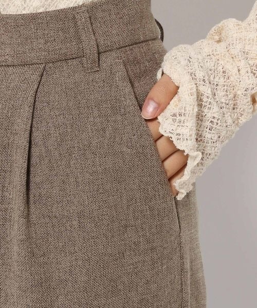 mysty woman（ミスティウーマン）の「無地チェックロングパンツ 126461（デニムパンツ・レディース・ブラウン系その他/ベージュ系その他/モカ・FREE）」の11枚目の写真