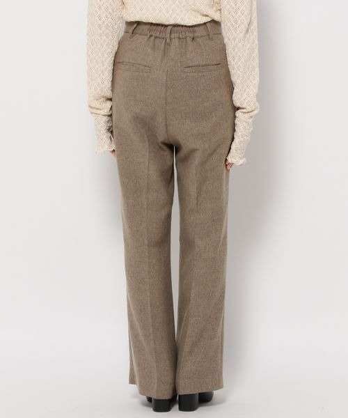 mysty woman（ミスティウーマン）の「無地チェックロングパンツ 126461（デニムパンツ・レディース・ブラウン系その他/ベージュ系その他/モカ・FREE）」の9枚目の写真