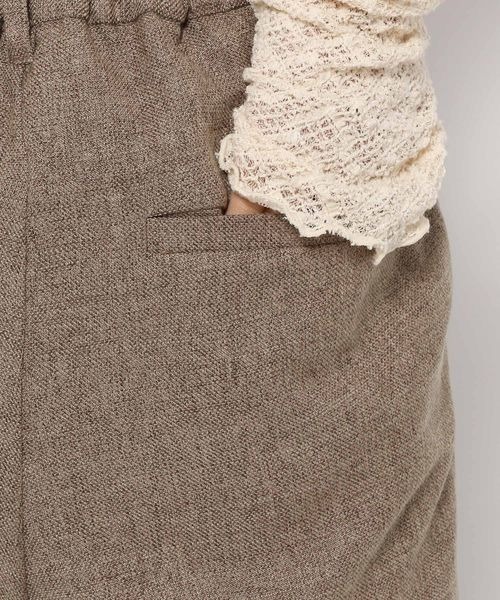 mysty woman（ミスティウーマン）の「無地チェックロングパンツ 126461（デニムパンツ・レディース・ブラウン系その他/ベージュ系その他/モカ・FREE）」の13枚目の写真