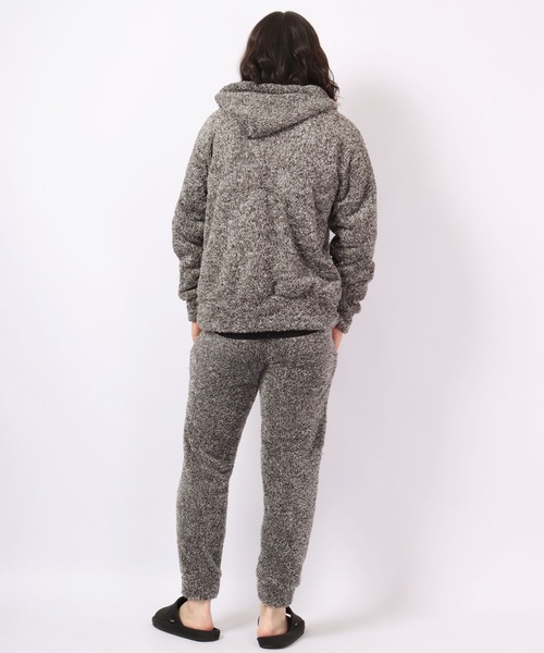 Ree&Mee（リーアンドミー）の「Ree&Mee 2点セット ボア モコモコ セットアップ パーカー ジョガーパンツ ルームウェア（ルームウェア/パジャマ・メンズ・杢グレー/チャコールグレー/ブラック/ネイビー・LL/M/L）」の15枚目の写真