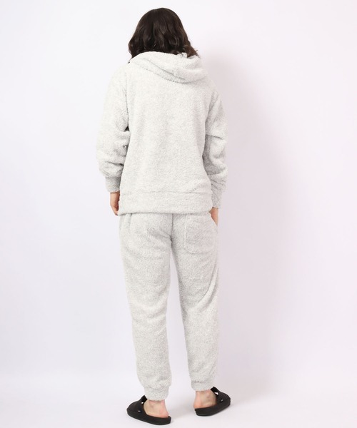 Ree&Mee（リーアンドミー）の「Ree&Mee 2点セット ボア モコモコ セットアップ パーカー ジョガーパンツ ルームウェア（ルームウェア/パジャマ・メンズ・杢グレー/チャコールグレー/ブラック/ネイビー・LL/M/L）」の18枚目の写真