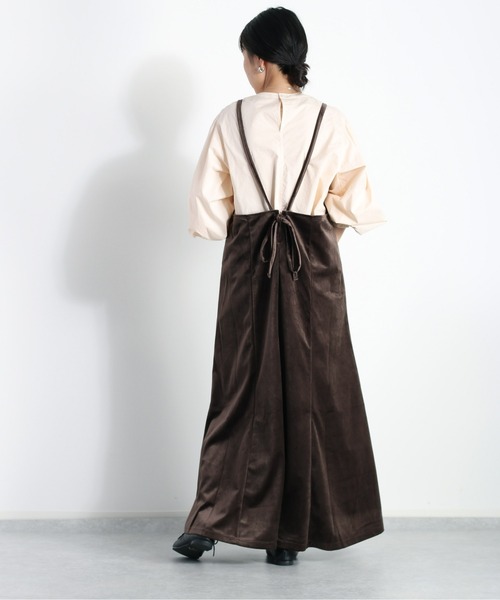 cepo（セポ）の「ベロアキャミワンピース（ワンピース・レディース・ミント/ベージュ/ブラウン/グレイッシュベージュ・M）」の15枚目の写真