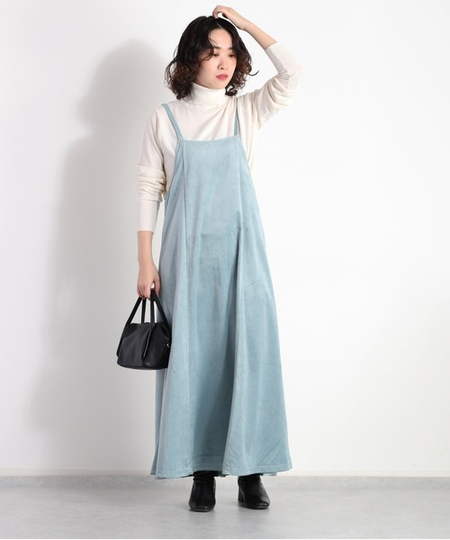 cepo（セポ）の「ベロアキャミワンピース（ワンピース・レディース・ミント/ベージュ/ブラウン/グレイッシュベージュ・M）」の19枚目の写真