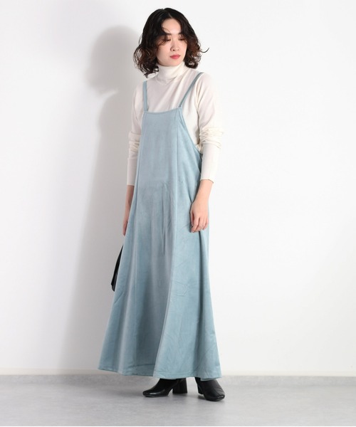 cepo（セポ）の「ベロアキャミワンピース（ワンピース・レディース・ミント/ベージュ/ブラウン/グレイッシュベージュ・M）」の11枚目の写真