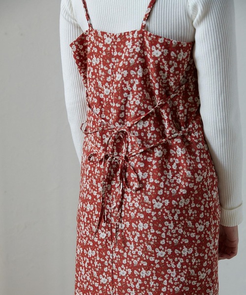 TINA：JOJUN（ティーナジョジュン）の「フレンチ 花柄キャミワンピース TINA：JOJUN（ワンピース・レディース・アイボリー/レッド・S/M）」の13枚目の写真